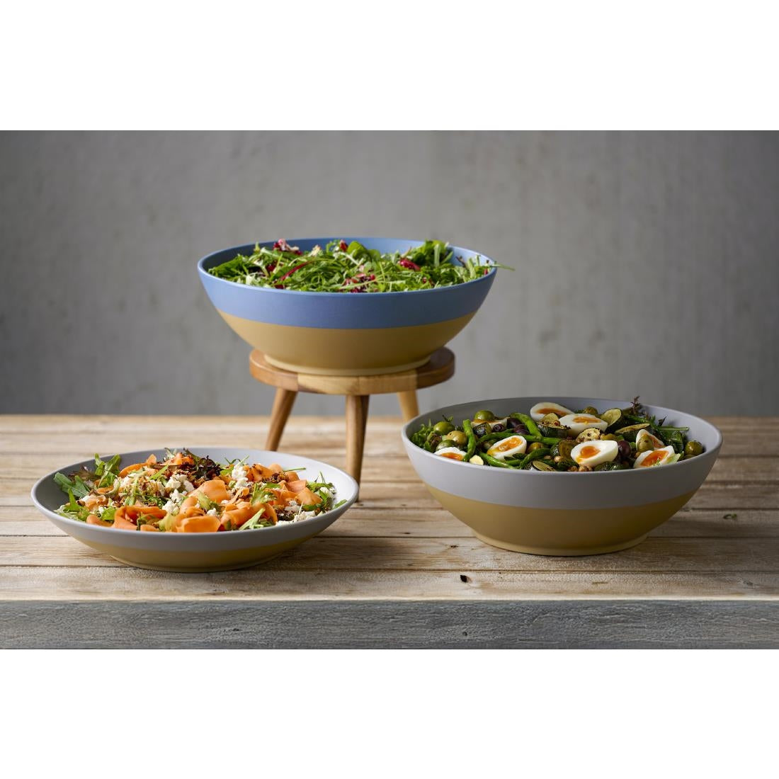 JC538 Emerge Oslo Blue Melamine Deep Bowl - 285mm (Pack 4) (Direct)