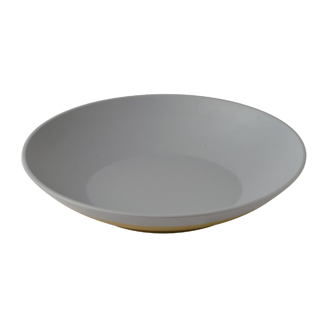 JC545 Emerge Seattle Grey Melamine Shallow Bowl - 360mm (Pack 2) (Direct)