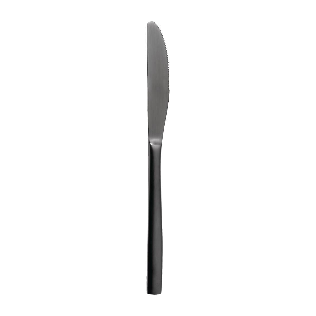 JC546 Bcn Black Table Knife (Pack 12) (Direct)
