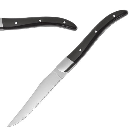 JC607 Arc Black Steak Knife (Pack 6) (Direct)