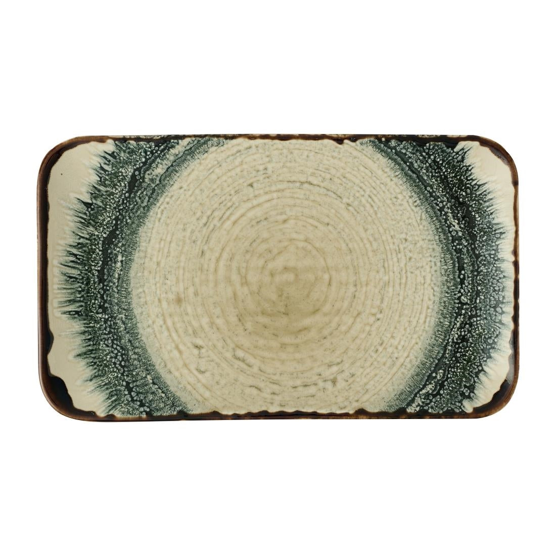 JC611 Harvest Flare Linen Organic Rectangular Plate - 270x160mm (Pack 12) (Direct)