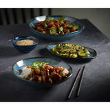 JC659 Cascade Sapphire Blue Natural Bowl - 220mm  (Pack 6) (Direct)