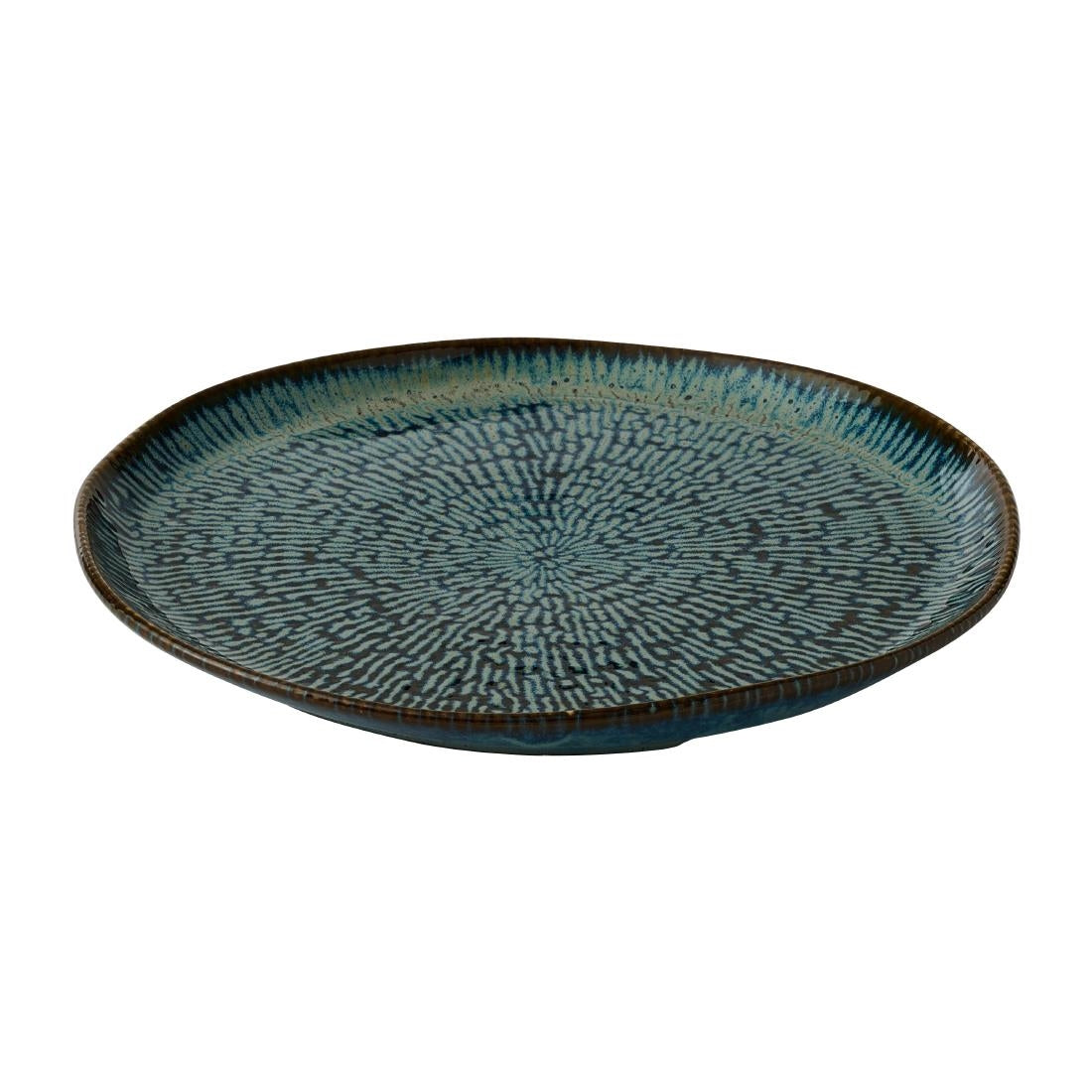 JC666 Cascade Sapphire Blue Natural Plate - 260mm (Pack 6) (Direct)