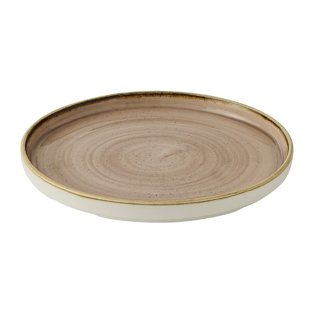 JC746 Stonecast Truffle Walled Plate Walled Plate - 210mm (Pack 6) (Direct)