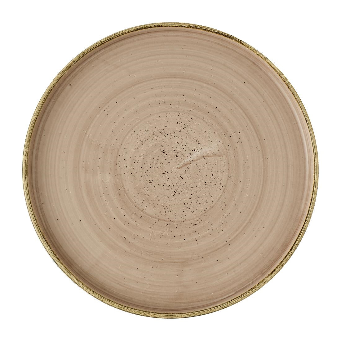 JC747 Stonecast Truffle Walled Plate Walled Plate - 260mm (Pack 6) (Direct)