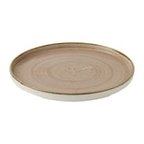 JC747 Stonecast Truffle Walled Plate Walled Plate - 260mm (Pack 6) (Direct)
