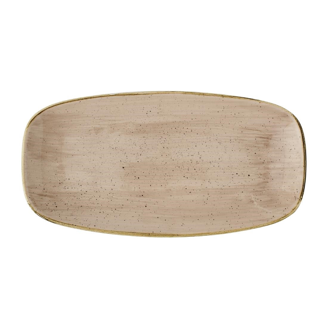 JC748 Stonecast Truffle Oblong Chefs Oblong Plate - 298x152mm (Pack 12) (Direct)