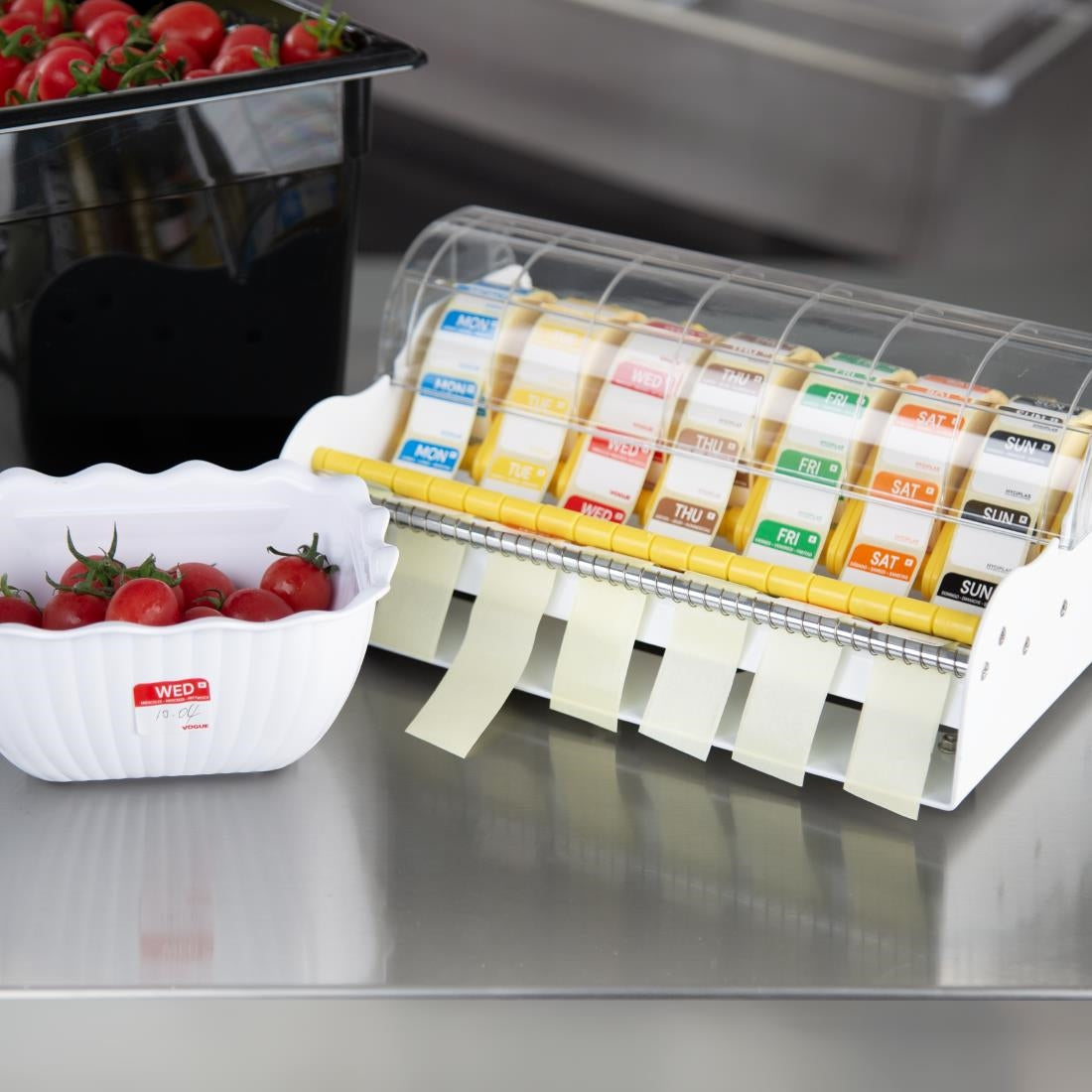 Hygiplas 1" Multi Label Metal Dispenser