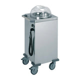 JC855 Tournus single stack mobile heated plate lowerator - JD Catering Equipments Ltd