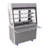 JC868 CED Glide 3 x 1/1 GN refrgerated multi deck with lockabke shutter and trayslide - JD Catering Equipments Ltd