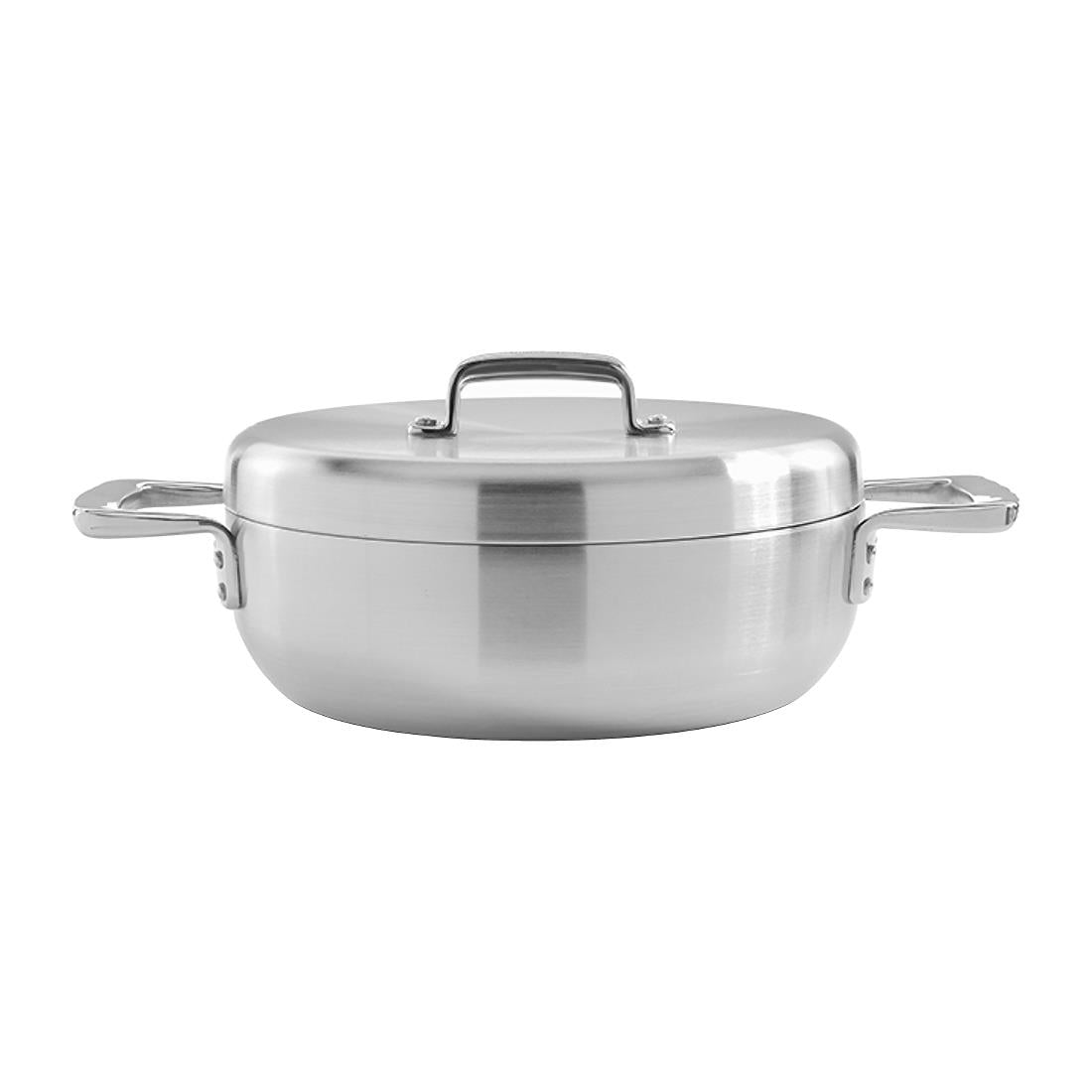 JC878 Samuel Groves Urban St/St Triply Chefs Pan with Domed Lid - 26cm (Direct)