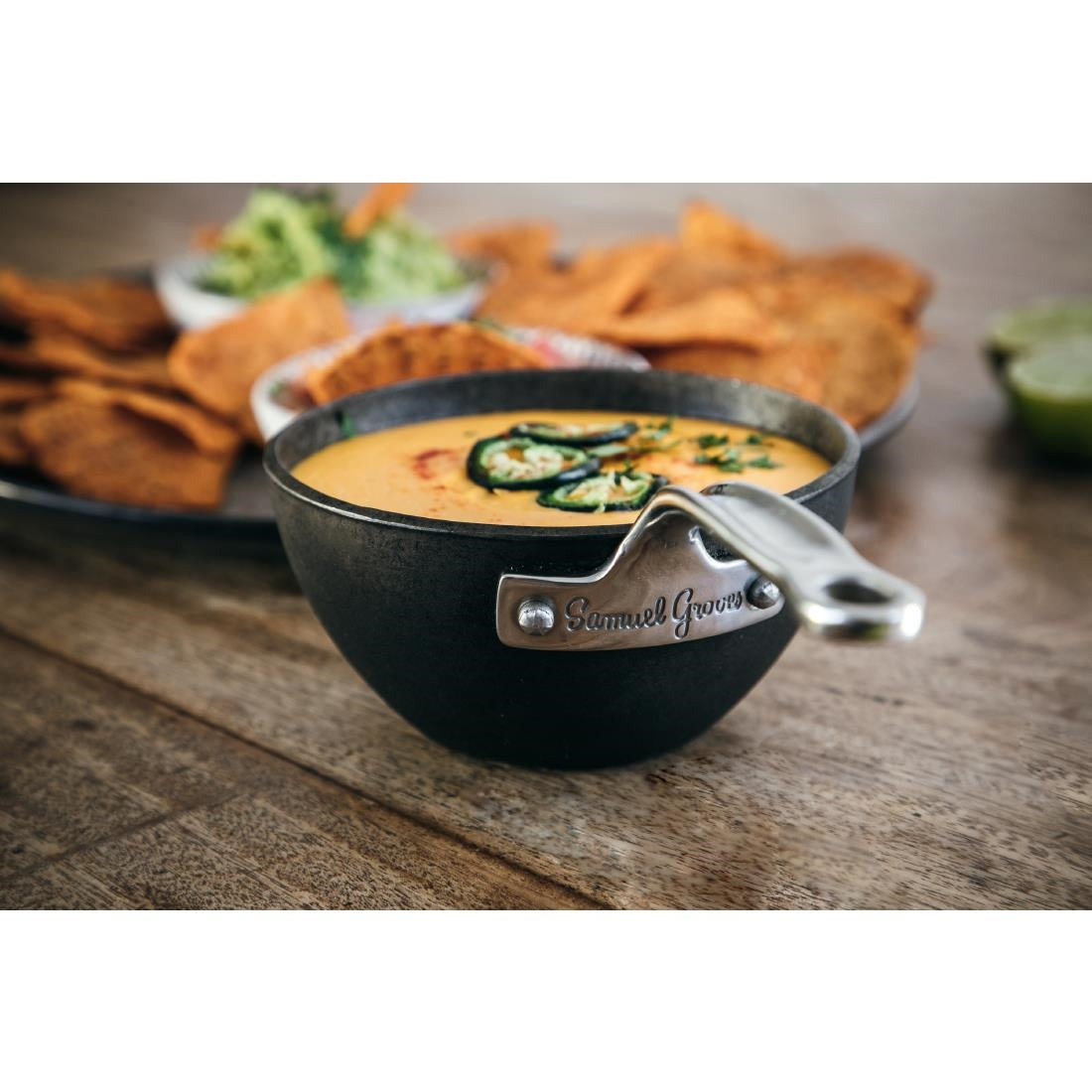 JC890 Samuel Groves Professional Seasoned Carbon Steel Sauce Pot - 12cm (Direct)