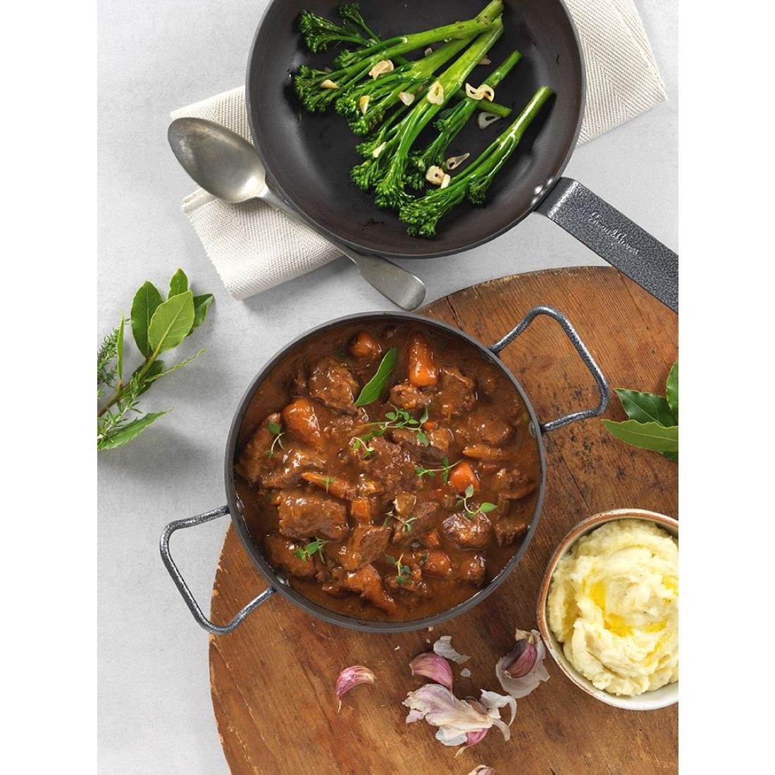 JC891 Samuel Groves Professional Seasoned Carbon Steel Chefs Pan - 16cm (Direct)