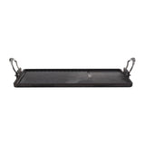 JC895 Samuel Groves Cast Iron Double Burner Griddle - 45x25cm (Direct)