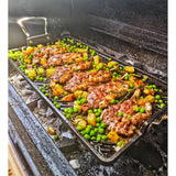 JC895 Samuel Groves Cast Iron Double Burner Griddle - 45x25cm (Direct)