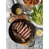 JC896 Samuel Groves Cast Iron Double Handle Square Grill - 26cm (Direct)