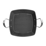 JC896 Samuel Groves Cast Iron Double Handle Square Grill - 26cm (Direct)