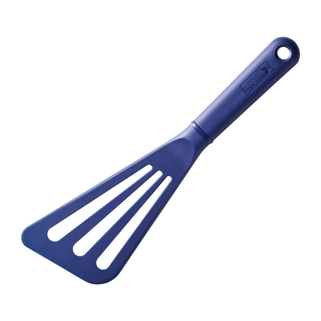 JC929 Deglon Blue Flexibel Slotted Spatula - 11"