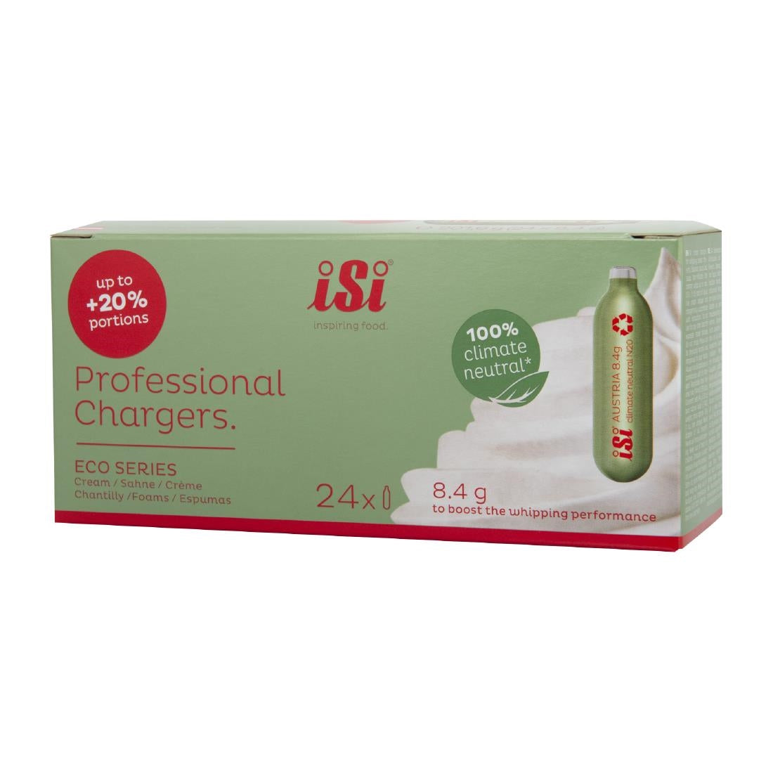 JC935 ISI Professional Chargers ECO Series for Cream Whippers - 8.4g (Pack 24)