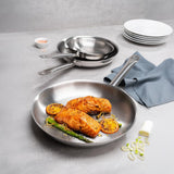 JC945 Tramontina Stainless Steel Triple Base Frying Pan - 300mm