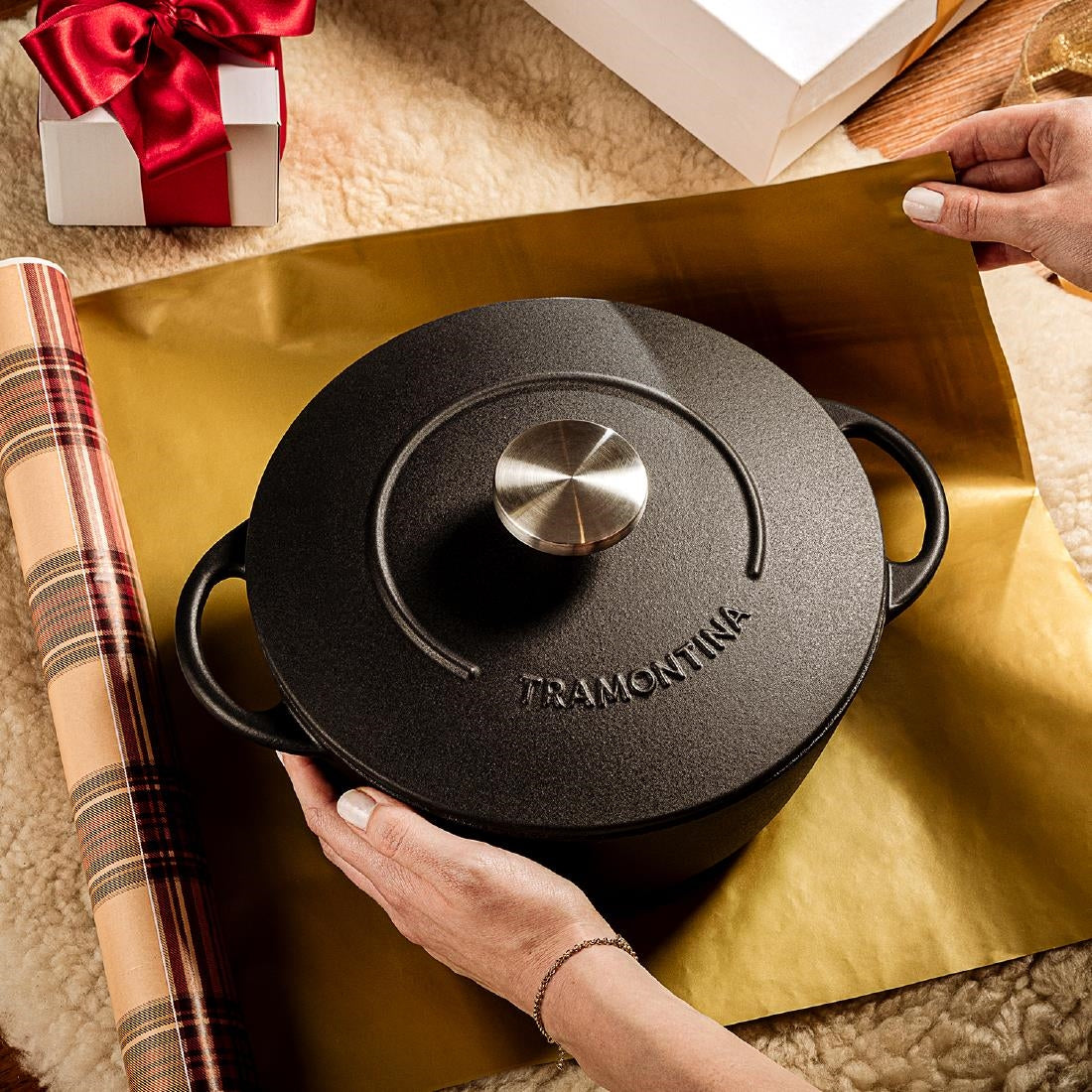 JC948 Tramontina Enamel Cast Iron Casserole Dish - 240mm