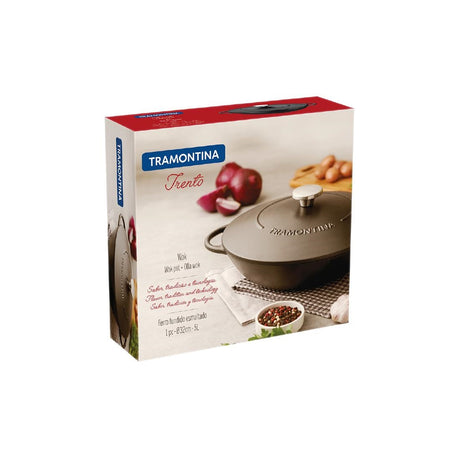 JC949 Tramontina Enamel Cast Iron Wok - 320mm