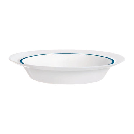 JC962 Autonomy Blue Border Soup Dish - 230mm (Pack 12)