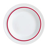 JC963 Autonomy Red Border Soup Dish - 230mm (Pack 12)