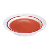 JC963 Autonomy Red Border Soup Dish - 230mm (Pack 12)