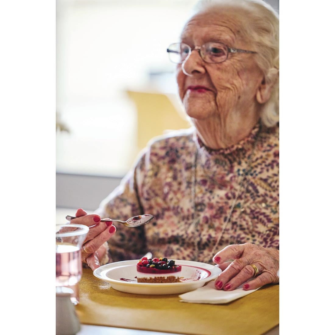 JC963 Autonomy Red Border Soup Dish - 230mm (Pack 12)