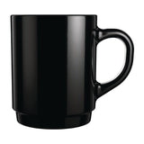 JC976 Mug Black Stackable - 250ml (Pack 6)