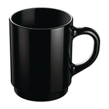 JC976 Mug Black Stackable - 250ml (Pack 6)