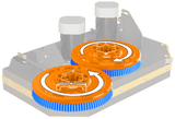 Timberline disk cleaning-head illustration