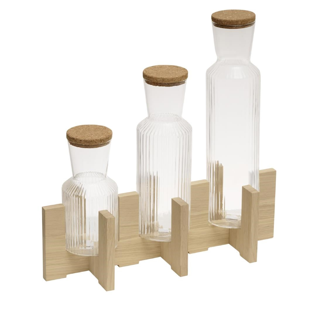 JD123 APS Podest For 3 Glass Carafes - 410x160x120mm