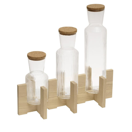 JD123 APS Podest For 3 Glass Carafes - 410x160x120mm