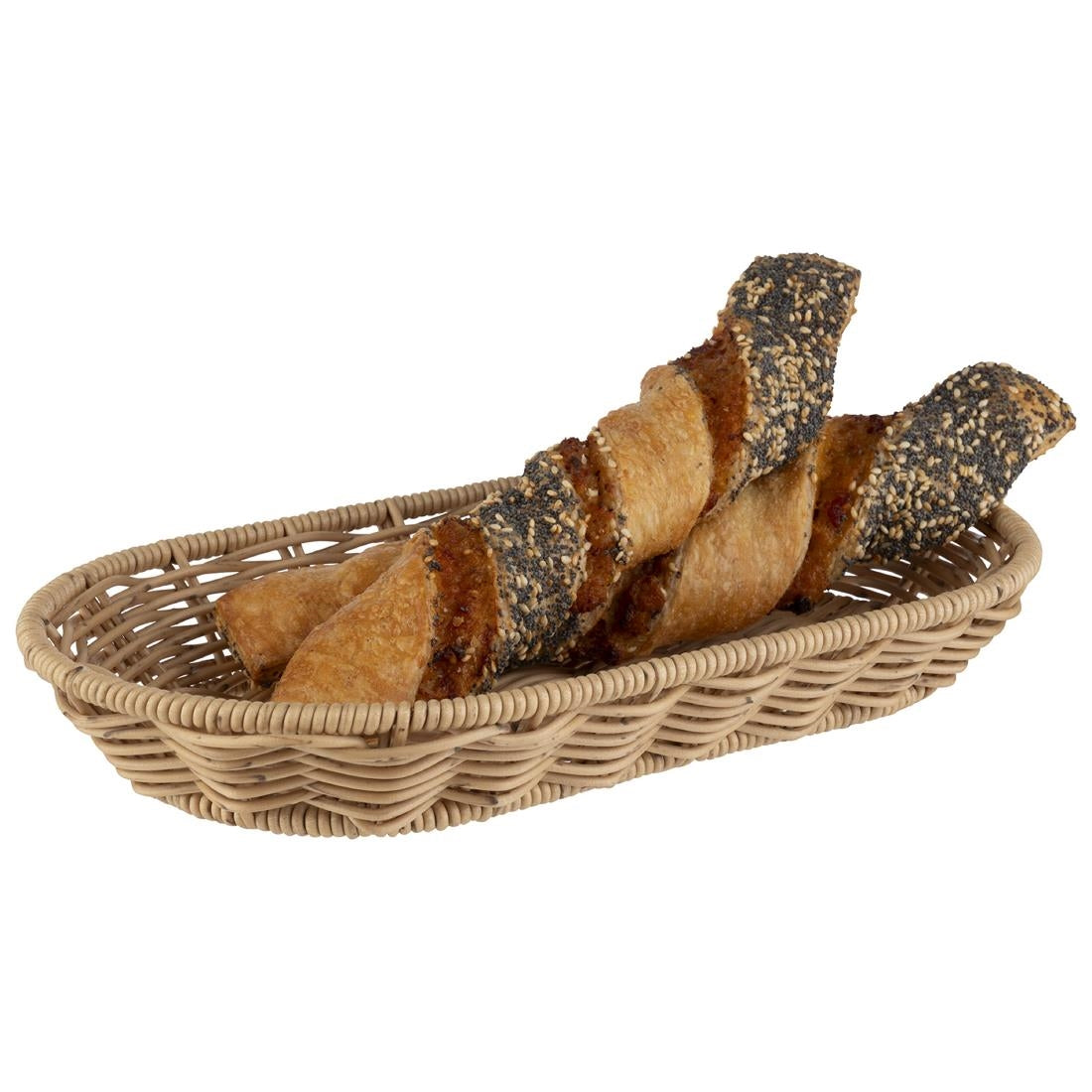 JD141 APS Cove Beige Oval Basket - 280x160x40mm