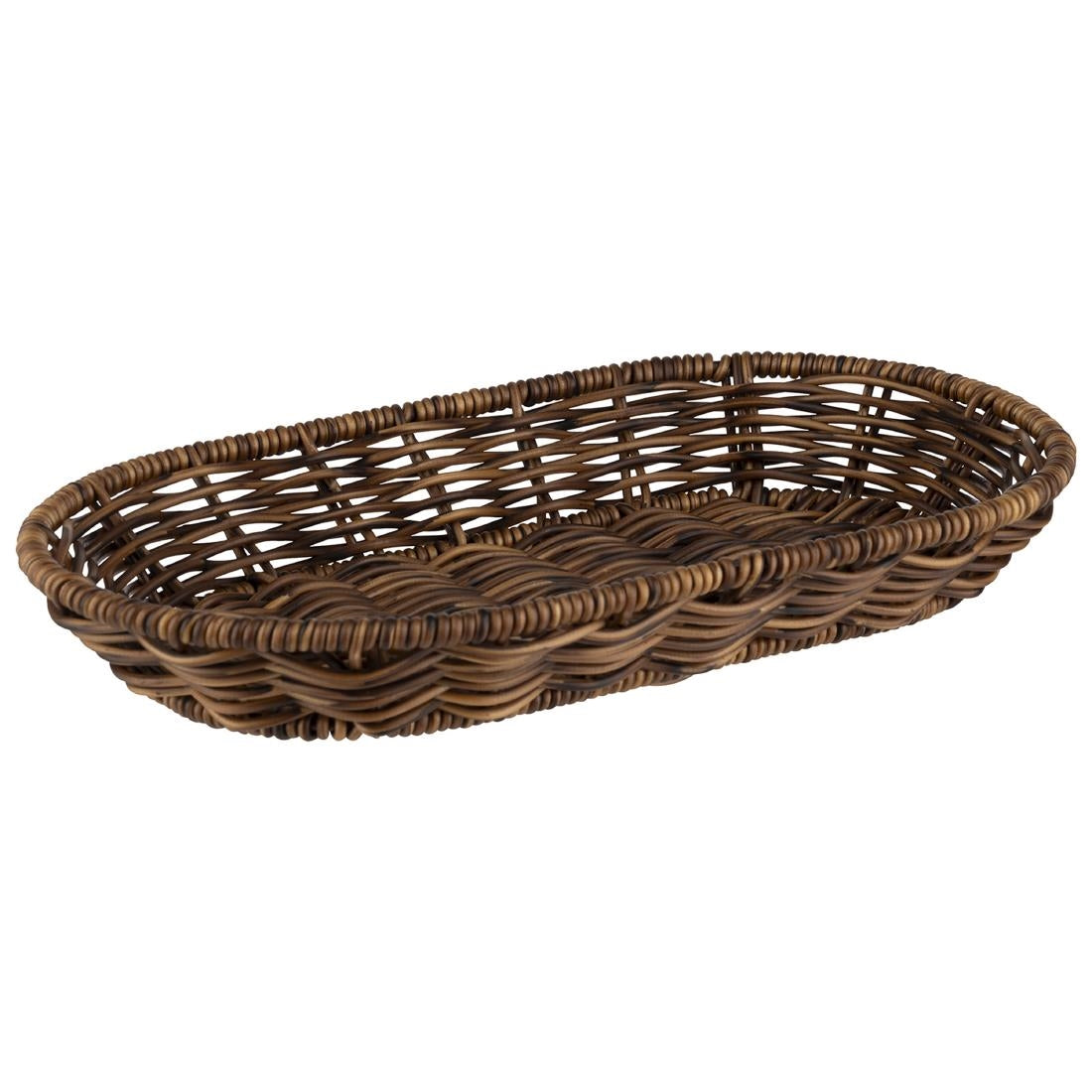 JD142 APS Cove Brown Oval Basket - 280x160x40mm