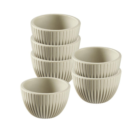 JD165 APS Lineo Grey Dip bowls - 60x35mm 30ml (Pack 6)
