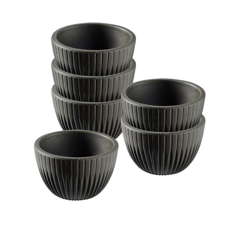JD166 APS Lineo Brown Dip bowls - 60x35mm 30ml (Pack 6)