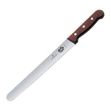 JD209 Victorinox Wavy Slicing Knife Wood - 25cm