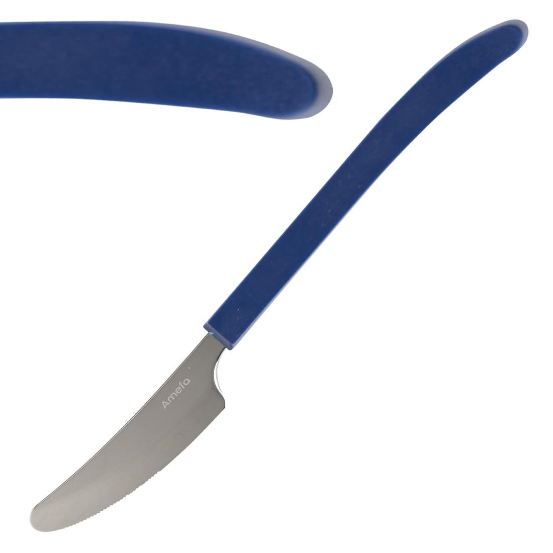 JD252 Amefa Select Straight Dessert Knife Blue (Pack 12)