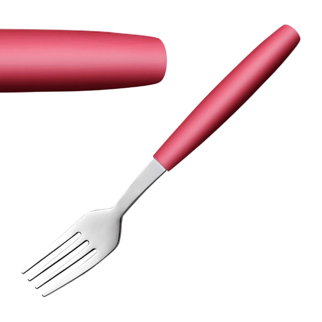 JD276 Amefa Pixel Dessert Fork Red (Pack 12)