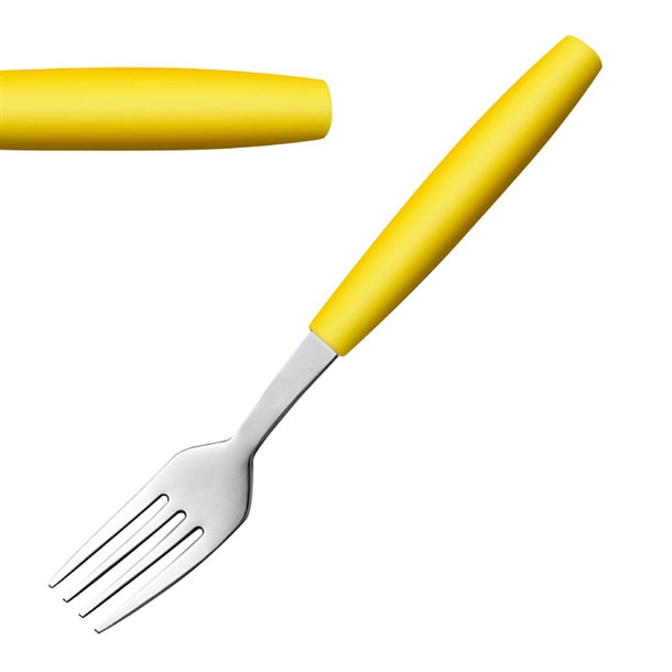 JD296 Amefa Pixel Dessert Fork Yellow (Pack 12)