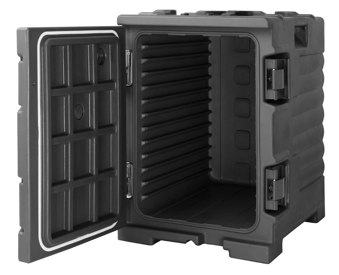 Vogue Front Loading 1/1GN Insulated Food Pan Carrier Black