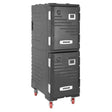 Vogue Double Front Loading 1/1GN Insulated Food Pan Carrier Black