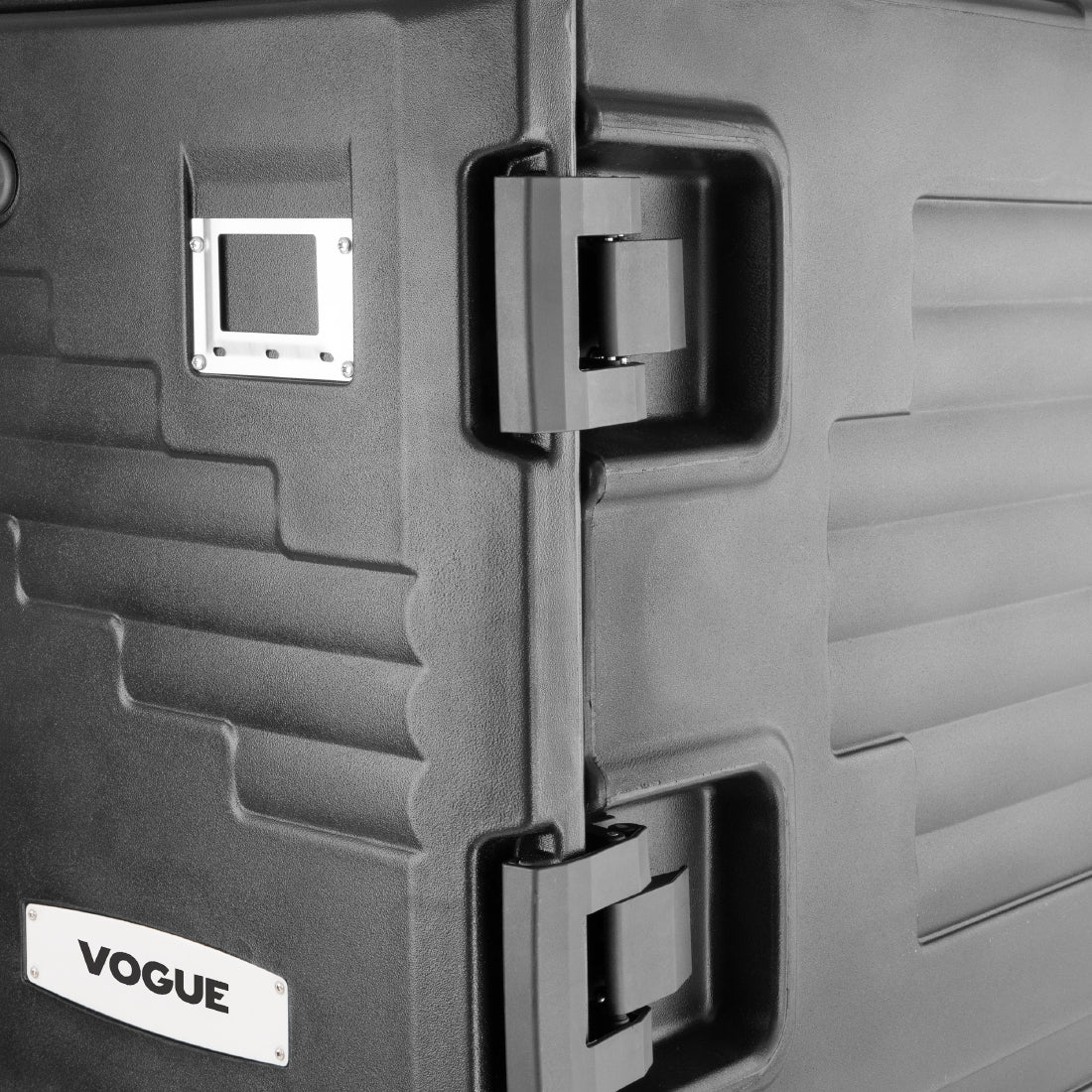 Vogue Double Front Loading 1/1GN Insulated Food Pan Carrier Black