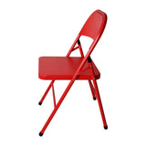 Bolero Folding Metal Chairs Red (4 Pack)