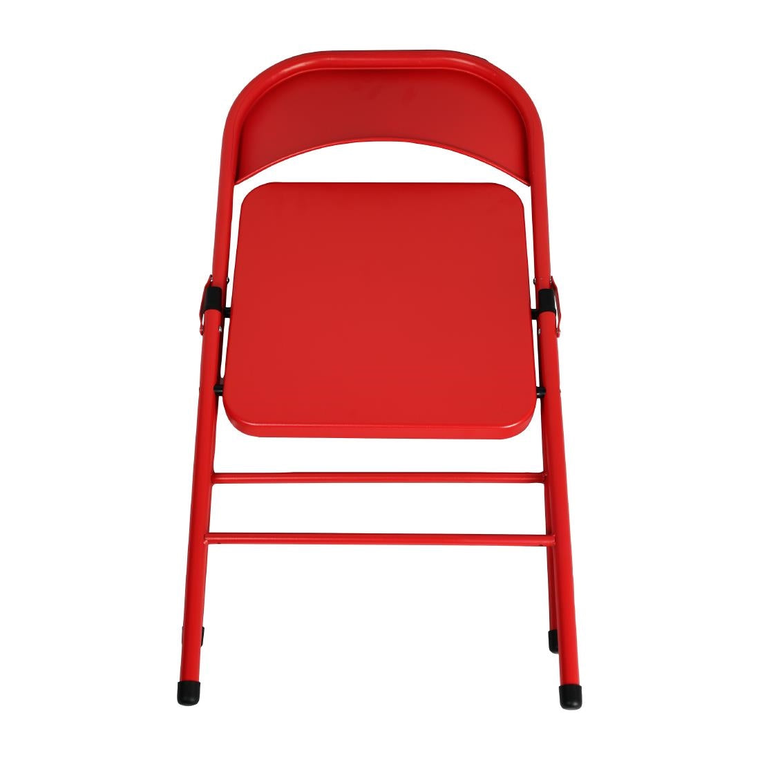 Bolero Folding Metal Chairs Red (4 Pack)