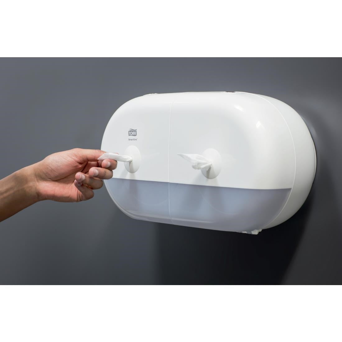 Tork SmartOne Mini Twin Toilet Roll Dispenser