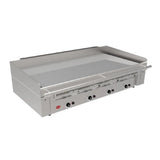 JE079 Mirror 3 Zone Gas Heavy Duty Chrome Griddle (Direct) - JD Catering Equipments Ltd